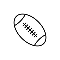 rugby ball icon, vector flat black simple trendy style illustration for web and app..eps