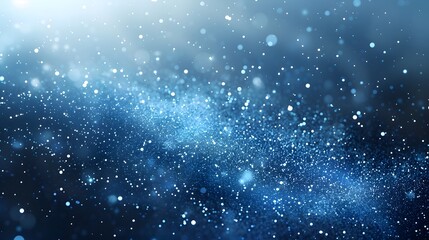 Obraz premium Blue metallic dust creates a sparkling background