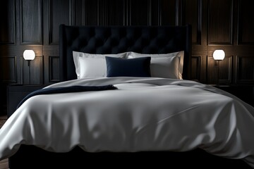 bedroom theme black white