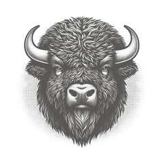 bison vector illustration