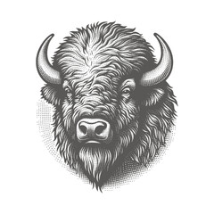 bison vector illustration