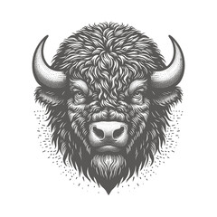 bison vector illustration