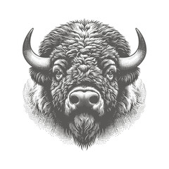 bison vector illustration