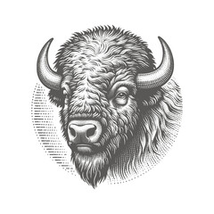 bison vector illustration