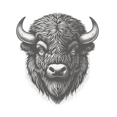 bison vector illustration