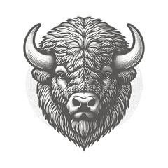 bison vector illustration