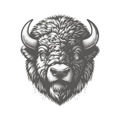 bison vector illustration
