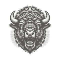 bison vector illustration