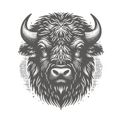 bison vector illustration