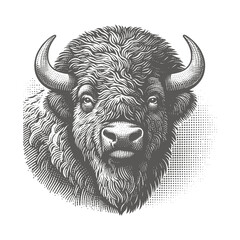 bison vector illustration