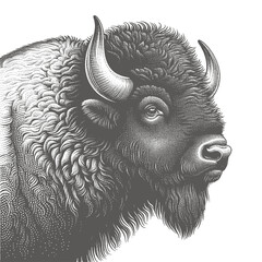 bison vector illustration