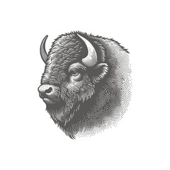 bison vector illustration