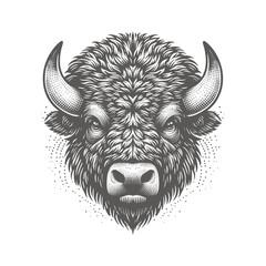 bison vector illustration