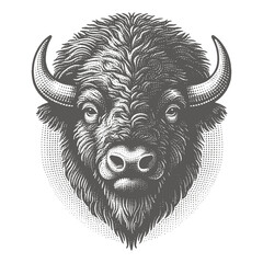 bison vector illustration