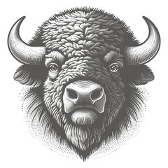 bison vector illustration