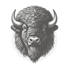 bison vector illustration