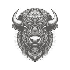 bison vector illustration