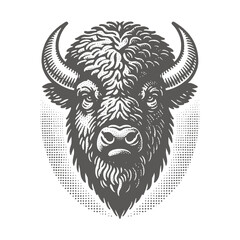 bison vector illustration
