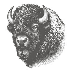 bison vector illustration