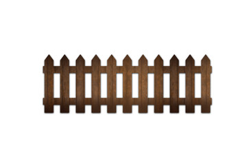 Wooden Picket Fence Transparent Background PNG Vector Image