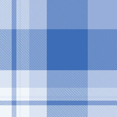 Blue tartan plaid fabric seamless pattern of check background tartan with a textile fabric plaid texture. Tartan Scotland seamless plaid pattern vector. Retro background fabric.