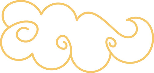 Chinese Cloud Outline