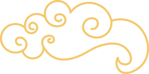 Chinese Cloud Outline