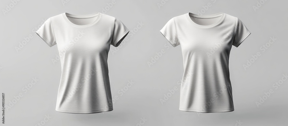 Poster sleeveless t shirt mockup displayed in front and back views ideal for design presentation and print 