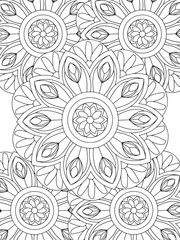 All these designs are hand-drawn and unique 
Flower Beautiful black and white illustration for adult coloring book,
This is a printable Beautiful Zentangle Coloring page for KDP Interior, POD products