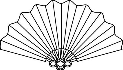 Chinese Fan Outline
