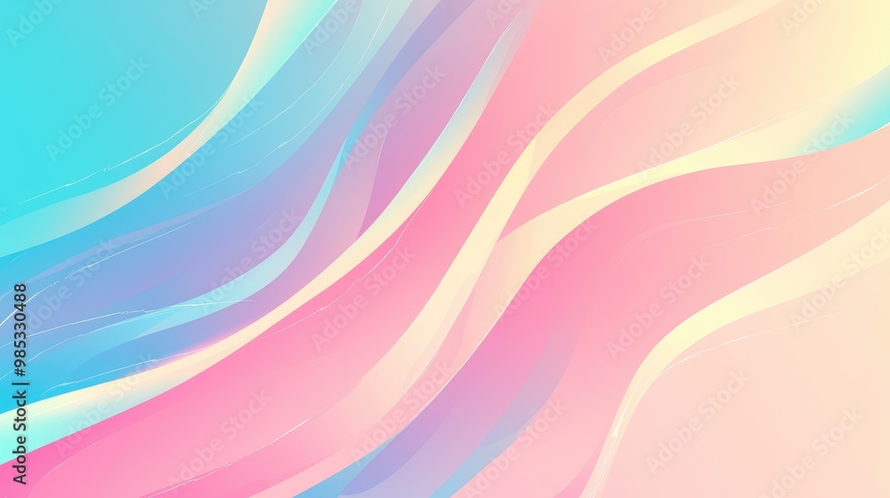 Aufkleber pastel multi color gradient vector background featuring a seamless blend of hues and shapes for a co