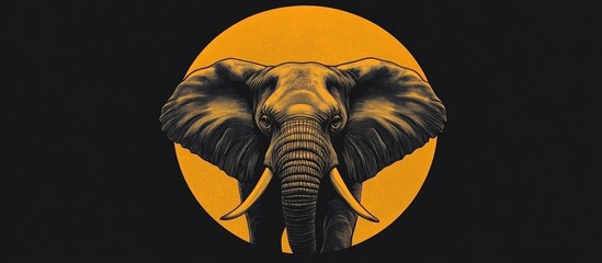 Elephant logo design in a creative style for inspiration