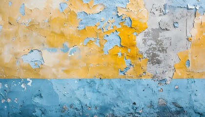 Grunge yellow and blue textured background