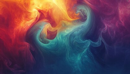 Fototapeta premium Fantasy illustration featuring a swirling effect ideal for backgrounds wallpapers and overlays