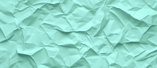 Obraz premium Textured Vintage Crumpled Light Green Paper Background
