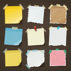 set of paper sheets