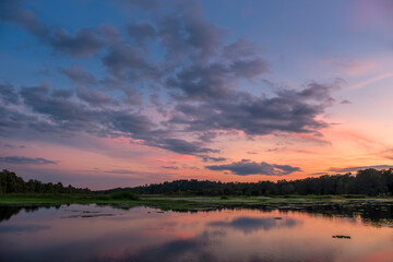 Sunset at Alligator Lake, Lake City, Florida