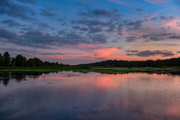 Sunset at Alligator Lake, Lake City, Florida