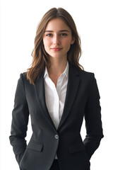 Obraz premium Business woman in a suit