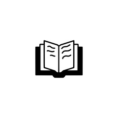 Stylish Book Icon or logo for Education, Research, and Learning Projects – Includes Pile of Books, Stack, Open, Closed, and Bookmark Designs