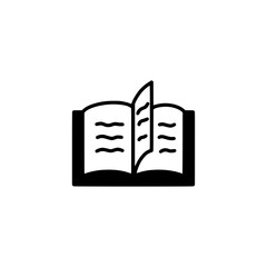 Stylish Book Icon or logo for Education, Research, and Learning Projects – Includes Pile of Books, Stack, Open, Closed, and Bookmark Designs