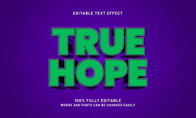true hope editable text effects with a hope and reason theme