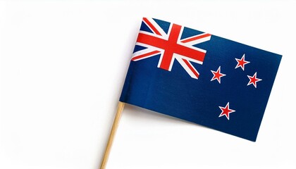 Fototapeta premium 小さな紙のニュージーランドの国旗（small paper New Zealand flag） 