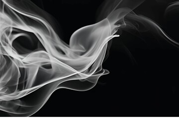 Obraz premium abstract background with swirling smoke patterns in dark tone, Generative AI