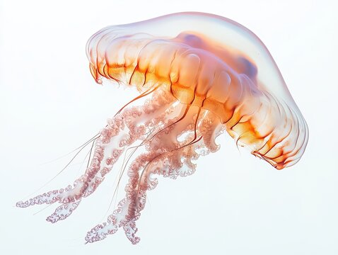 Jellyfish isolated on white background