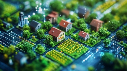 Obraz premium Smart City Model.