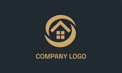 Elegant real estate logo for company