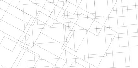 Modern and seamless geometric background with squares and black and white lines, The graphic design elements with isometric shape blocks. 