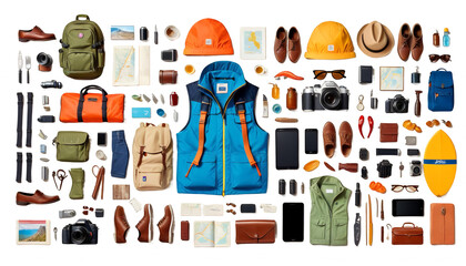  tourist 3d small people three-dimensional small people holiday maker bag business camera cap case commercial concept cut departure destination hat idea isolated journey lifestyle baggage male man