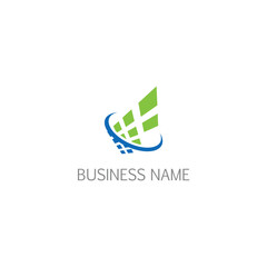 Digital technology abstract company logo 